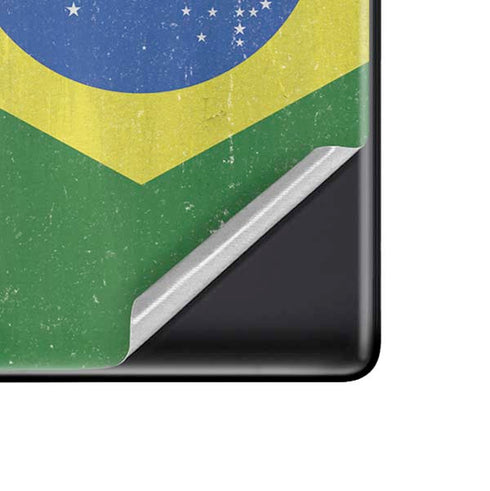 Brazil Flag Distressed Google Pixel 6 Pro Skin